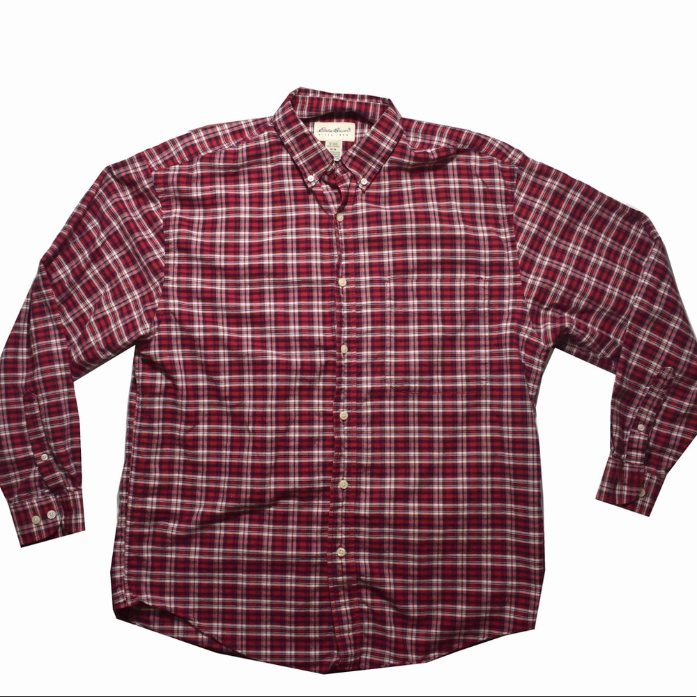 Eddie Bauer Men’s Plaid Button Up Medium